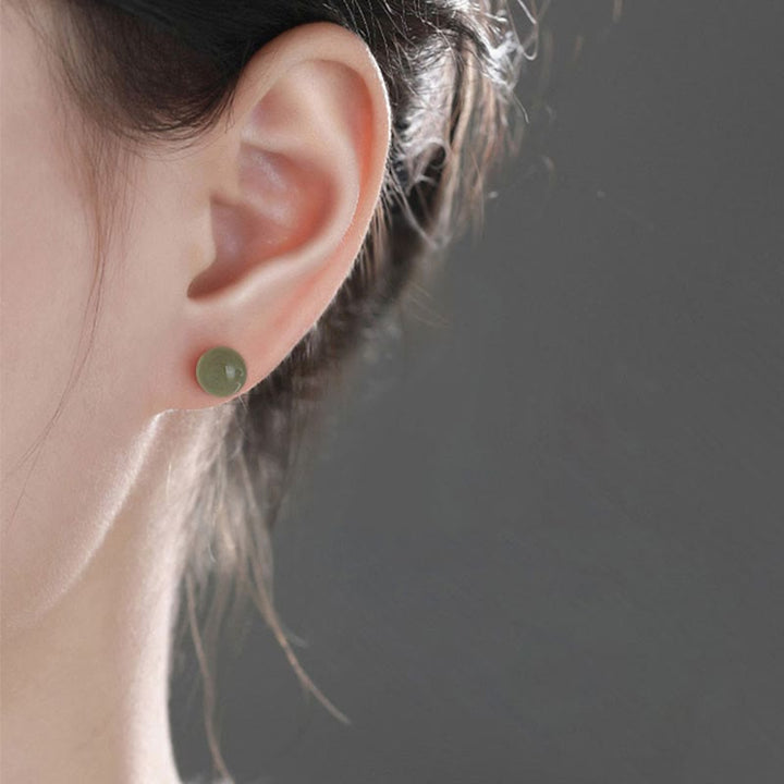 Boucles d'oreilles à tige en Buddha Stones - image 13