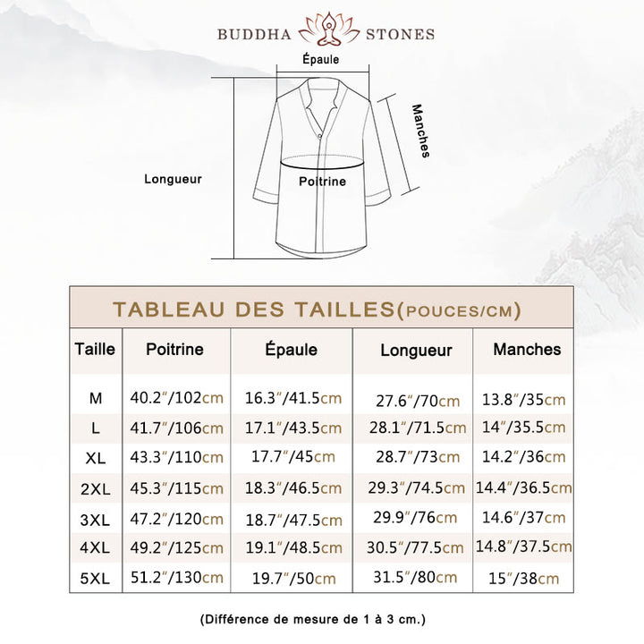 Ensemble chemise et pantalon à manches mi-longues et boutons pour homme, 2 pièces, couleur unie, Buddha Stones