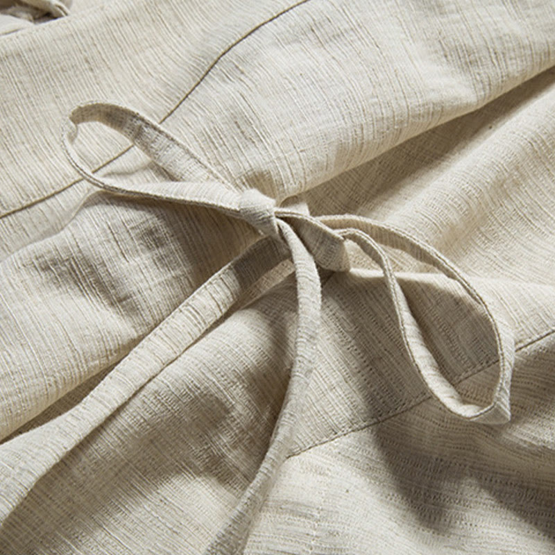 Veste en coton et lin pour homme avec Buddha Stones tombantes - image 13