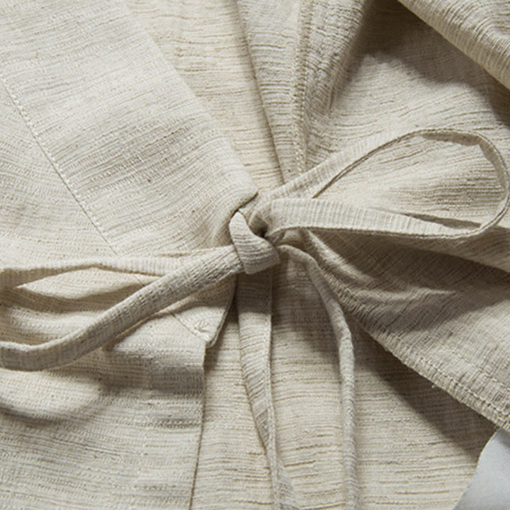 Veste en coton et lin pour homme avec Buddha Stones tombantes