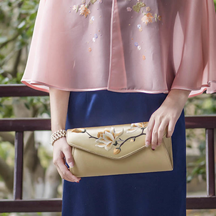 Sac à main en bandoulière avec broderie Buddha Stones Magnolia Su pour mariage
