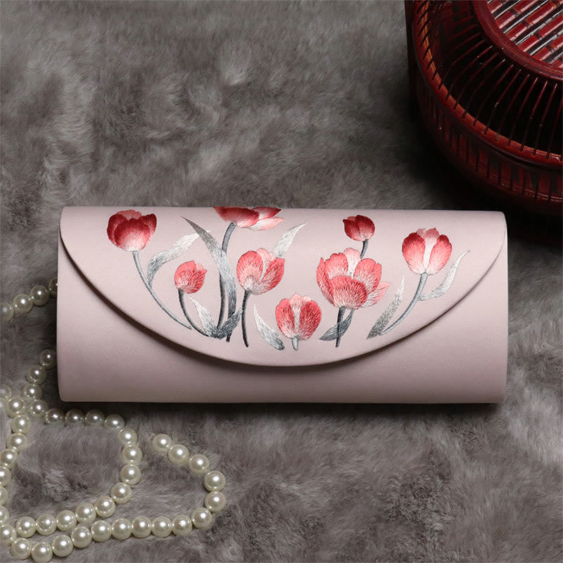 Sac à main en forme de tulipe Buddha Stones et broderie Su pour mariage