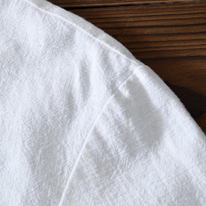 Costume chinois Tang en coton et lin avec boutons de grenouille et Buddha Stones , veste et chemise avec poches pour homme - image 10