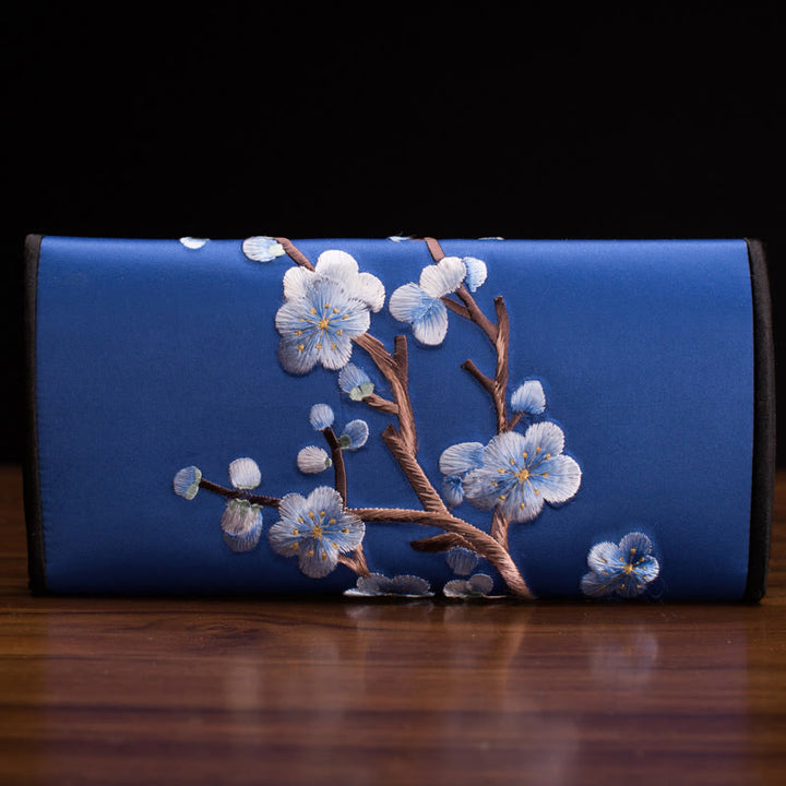 Sac à main long avec broderie Buddha Stones Plum Bossom Su Journey Shopping