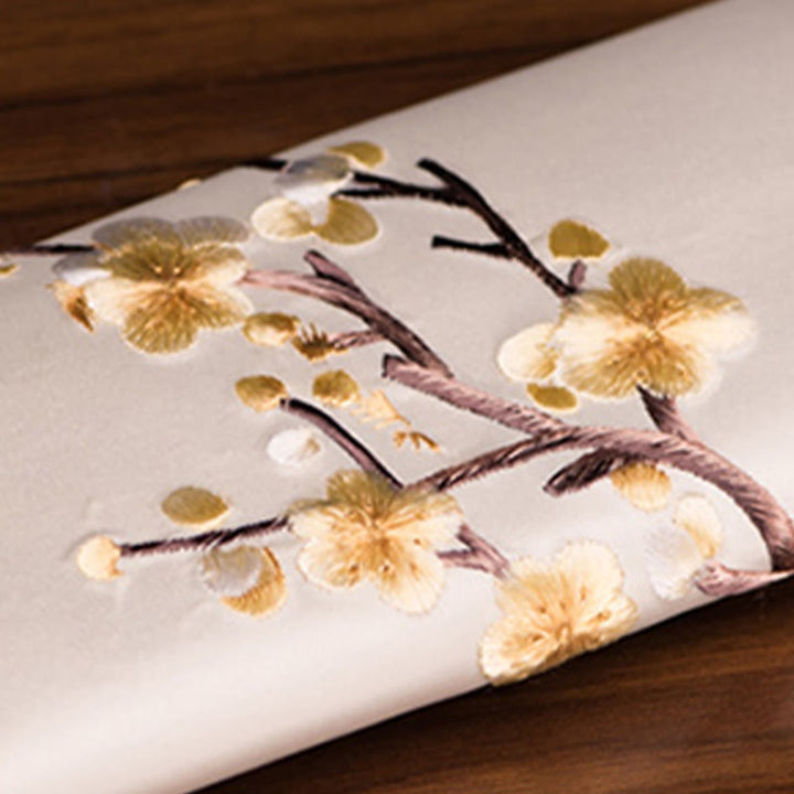 Sac à main long avec broderie Buddha Stones Plum Bossom Su Journey Shopping