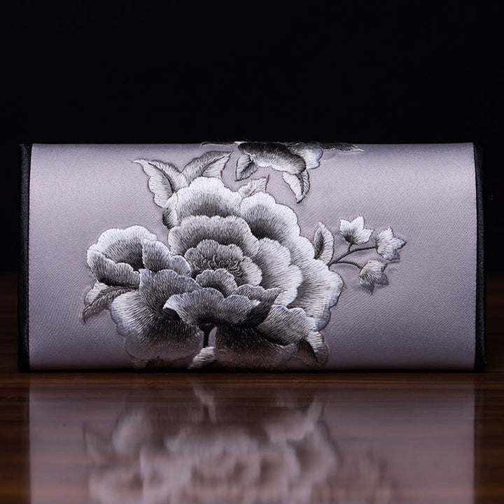 Sac à main long avec broderie Buddha Stones Peony Su Journey Shopping