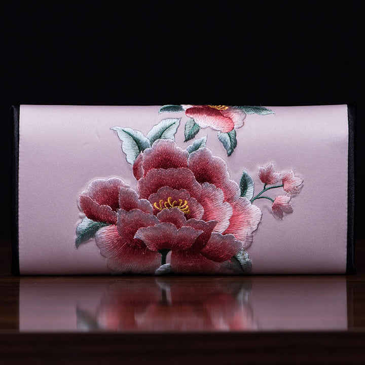 Sac à main long avec broderie Buddha Stones Peony Su Journey Shopping