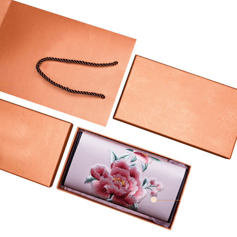 Sac à main long avec broderie Buddha Stones Peony Su Journey Shopping