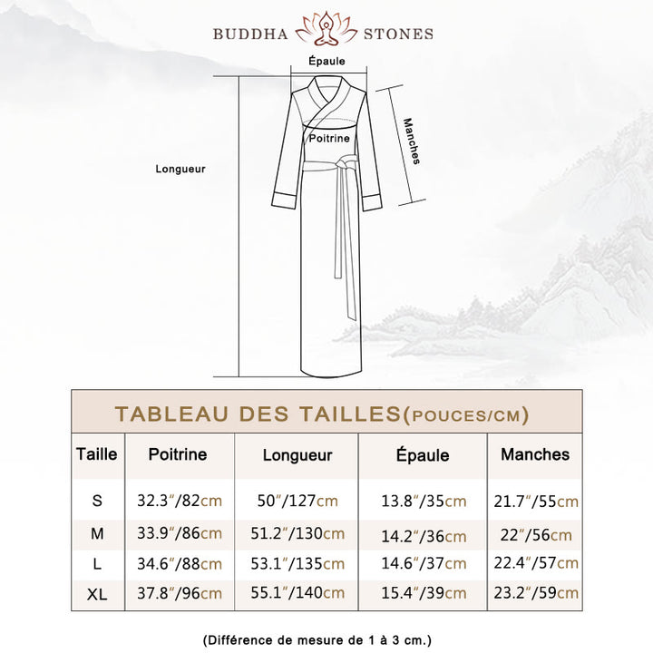 Robe tibétaine en Buddha Stones Vêtements Lhassa Robe longue portefeuille Robe longue Vêtements pour femmes