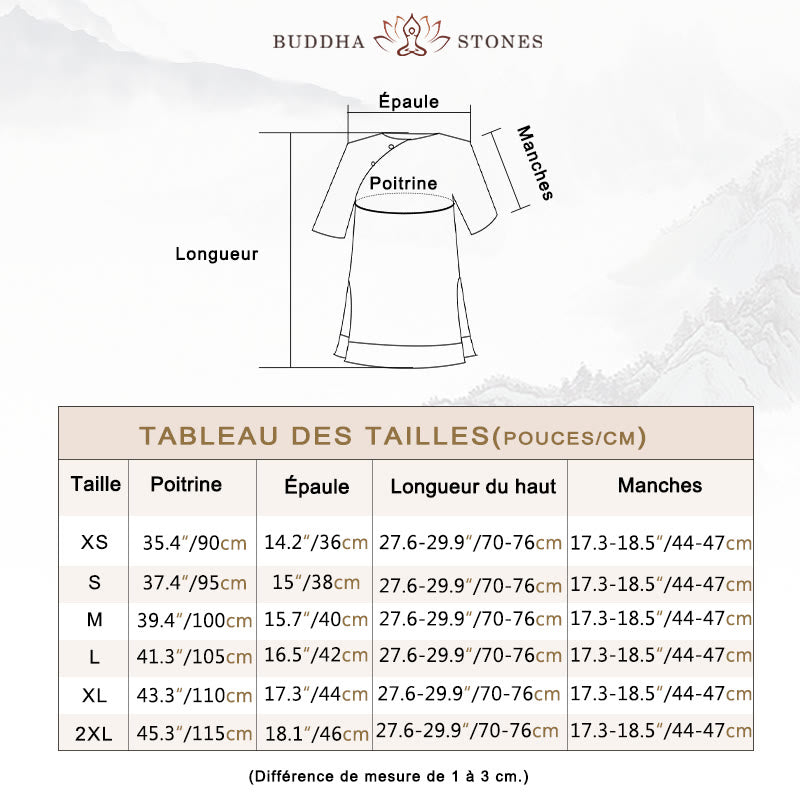 Ensemble de vêtements pour femmes de couleur unie Buddha Stones vintage yoga zen prière méditation spirituelle pratique - image 5