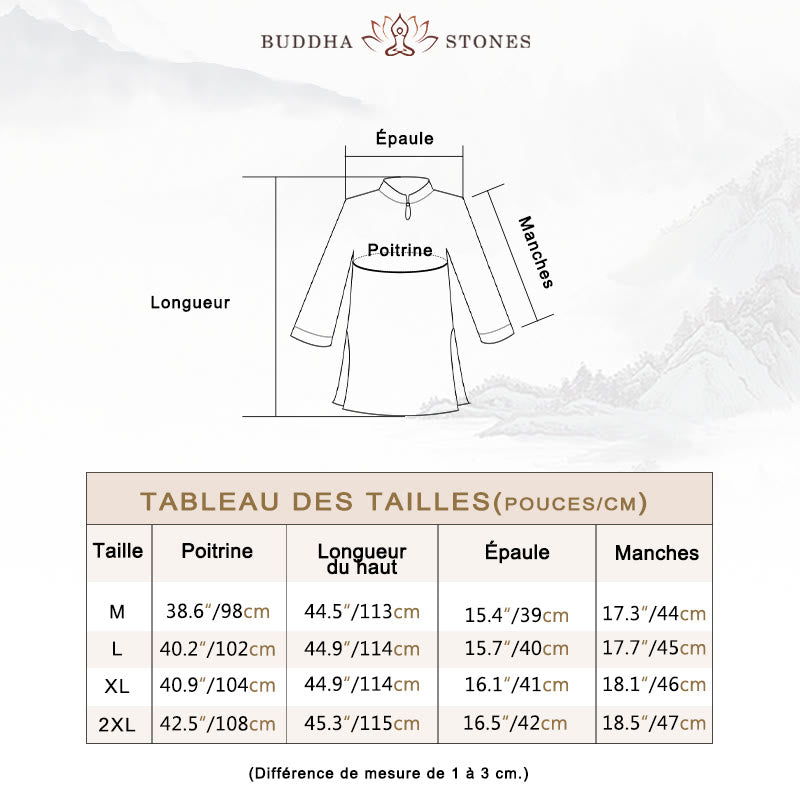 Ensemble de 2 pièces en coton et lin avec haut et pantalon pour femme Buddha Stones - image 5