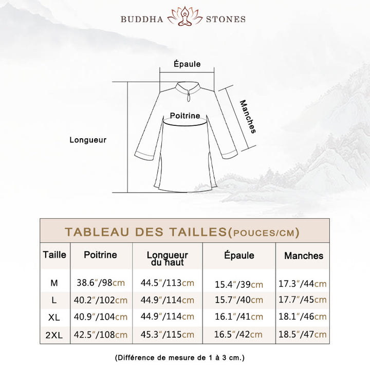 Ensemble de 2 pièces en coton et lin avec haut et pantalon pour femme Buddha Stones - image 5