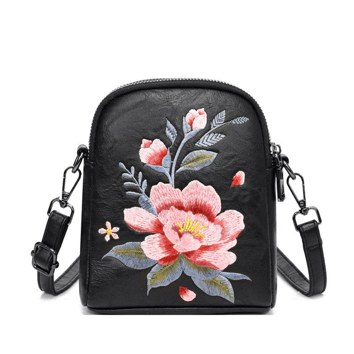 Sac à main brodé Buddha Stones Lotus Su Journey Shopping Sac à bandoulière Sac à bandoulière