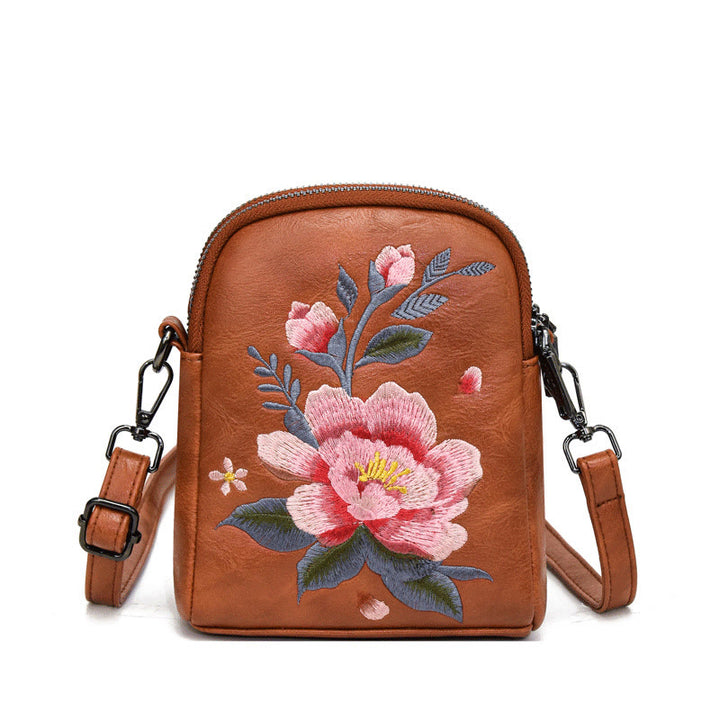 Sac à main brodé Buddha Stones Lotus Su Journey Shopping Sac à bandoulière Sac à bandoulière