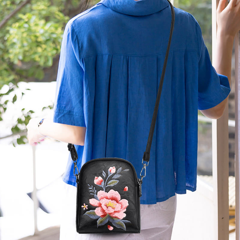 Sac à main brodé Buddha Stones Lotus Su Journey Shopping Sac à bandoulière Sac à bandoulière