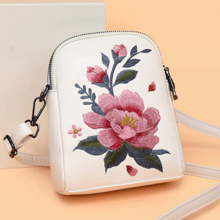 Sac à main brodé Buddha Stones Lotus Su Journey Shopping Sac à bandoulière Sac à bandoulière