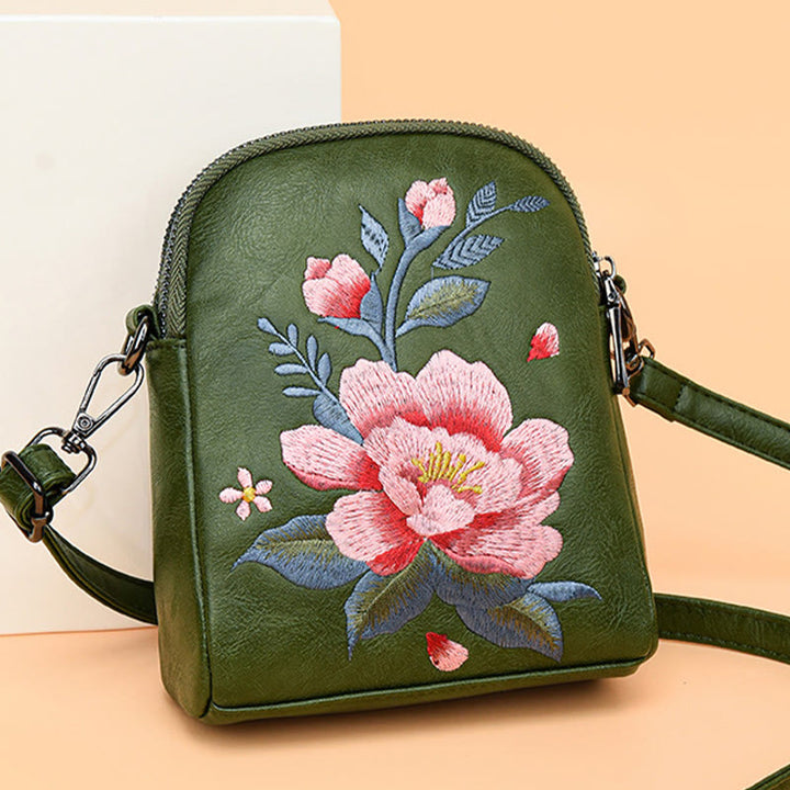 Sac à main brodé Buddha Stones Lotus Su Journey Shopping Sac à bandoulière Sac à bandoulière