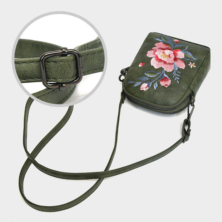 Sac à main brodé Buddha Stones Lotus Su Journey Shopping Sac à bandoulière Sac à bandoulière