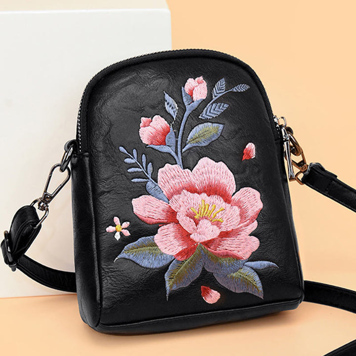 Sac à main brodé Buddha Stones Lotus Su Journey Shopping Sac à bandoulière Sac à bandoulière
