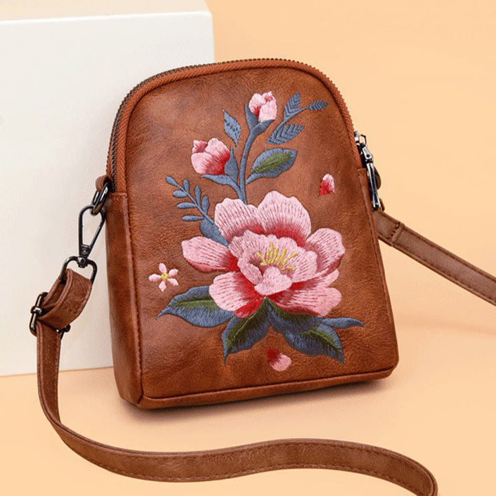 Sac à main brodé Buddha Stones Lotus Su Journey Shopping Sac à bandoulière Sac à bandoulière