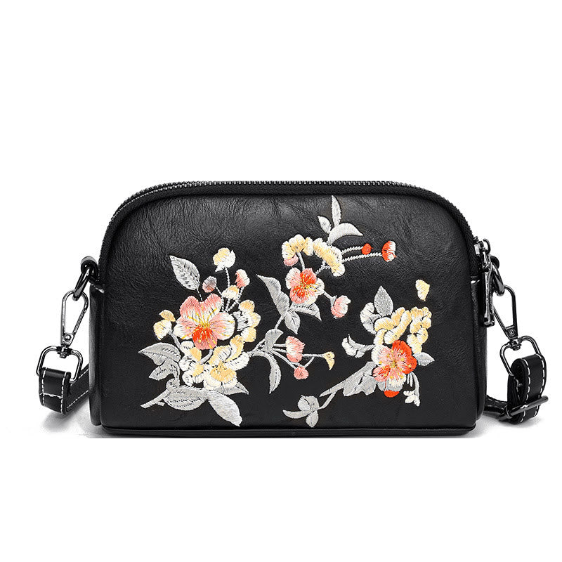Sac à main en Buddha Stones, de pivoine, de grenade, de fleurs, brodé, sac à bandoulière