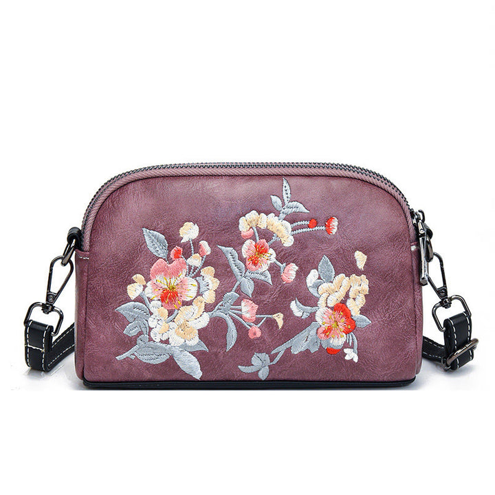 Sac à main en Buddha Stones, de pivoine, de grenade, de fleurs, brodé, sac à bandoulière