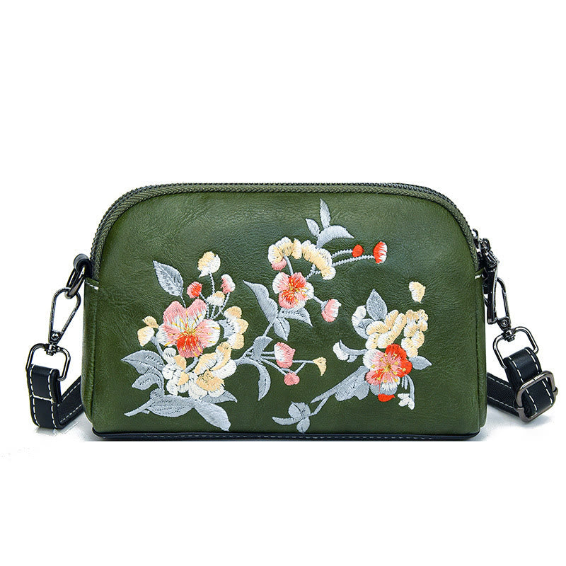 Sac à main en Buddha Stones, de pivoine, de grenade, de fleurs, brodé, sac à bandoulière