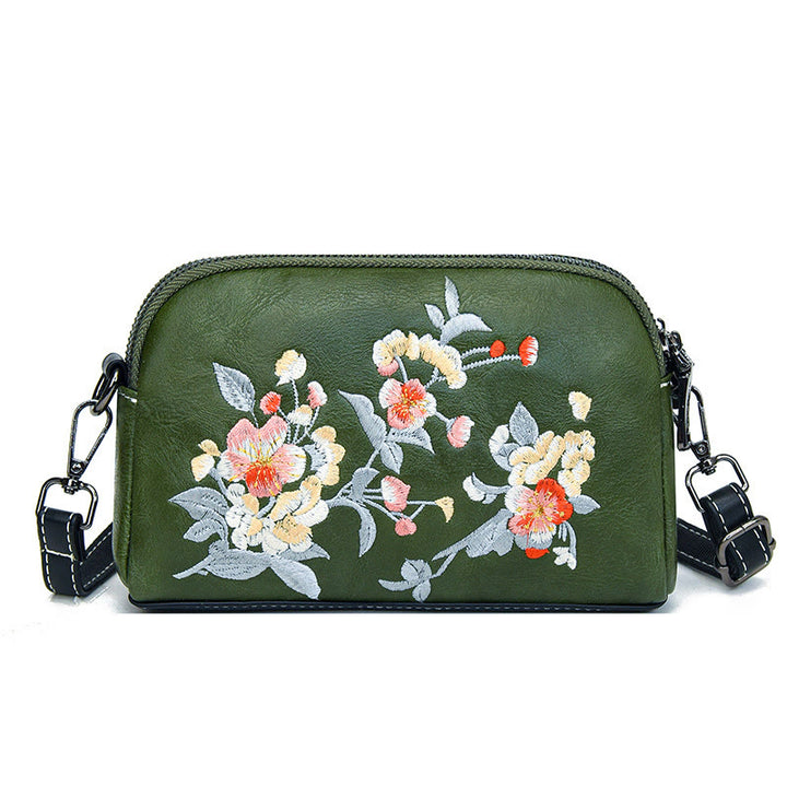 Sac à main en Buddha Stones, de pivoine, de grenade, de fleurs, brodé, sac à bandoulière