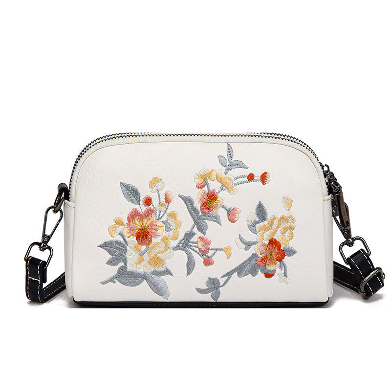 Sac à main en Buddha Stones, de pivoine, de grenade, de fleurs, brodé, sac à bandoulière