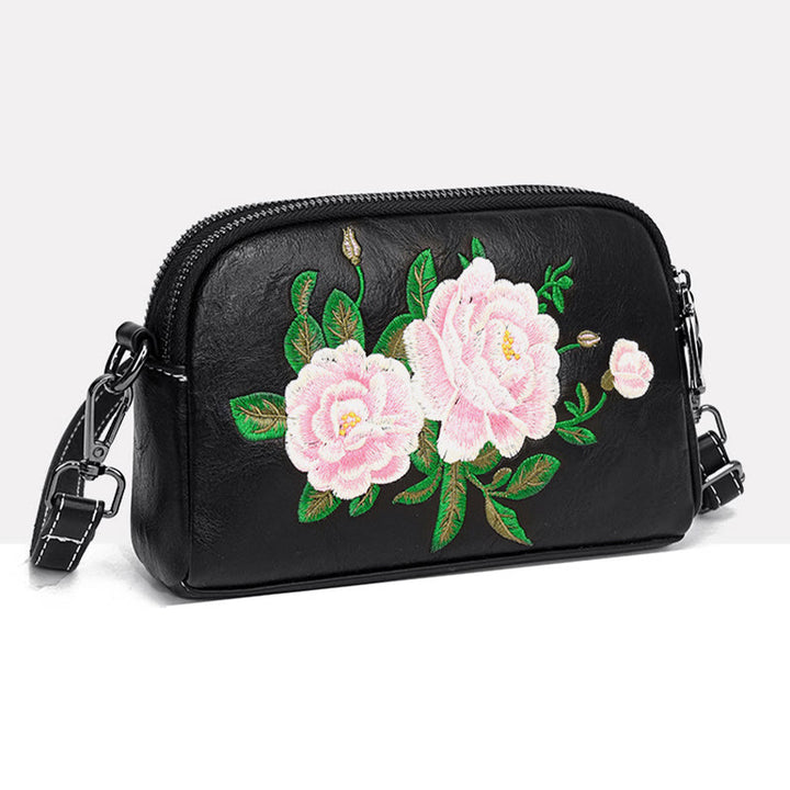 Sac à main en Buddha Stones, de pivoine, de grenade, de fleurs, brodé, sac à bandoulière