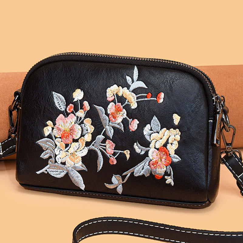 Sac à main en Buddha Stones, de pivoine, de grenade, de fleurs, brodé, sac à bandoulière