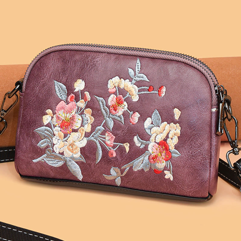 Sac à main en Buddha Stones, de pivoine, de grenade, de fleurs, brodé, sac à bandoulière