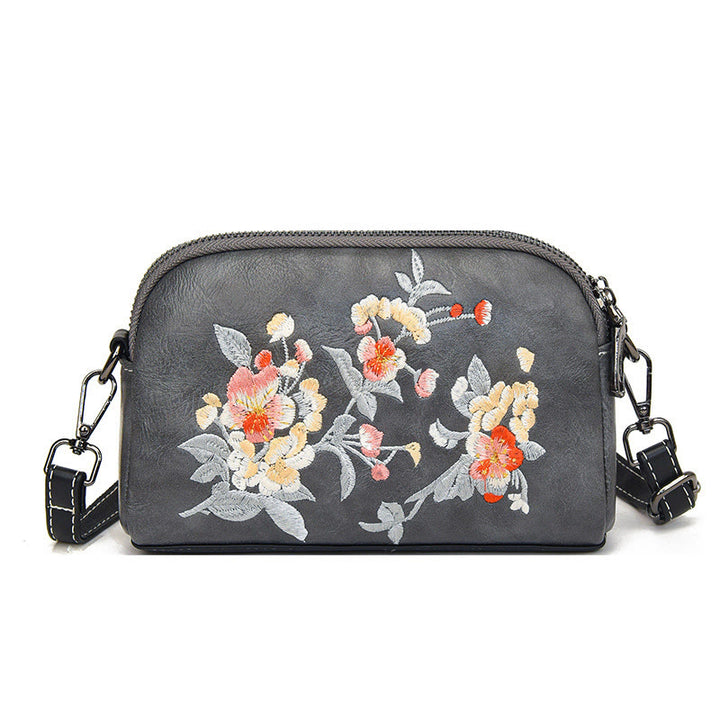 Sac à main en Buddha Stones, de pivoine, de grenade, de fleurs, brodé, sac à bandoulière
