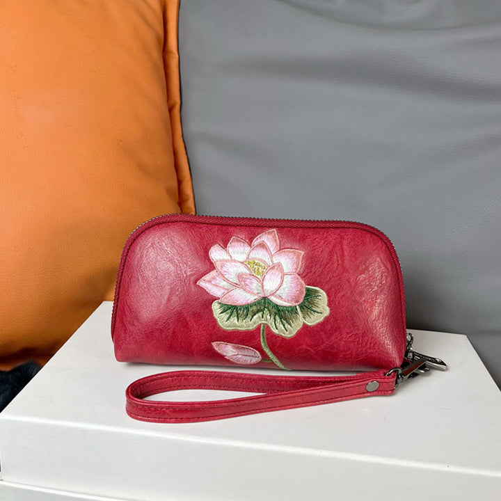 Sac à main brodé Buddha Stones Lotus Su Journey Shopping