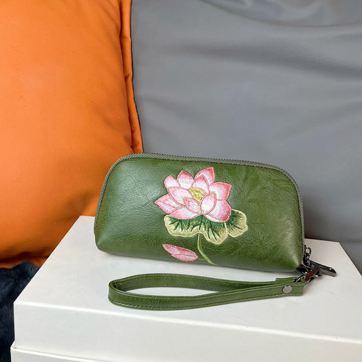 Sac à main brodé Buddha Stones Lotus Su Journey Shopping