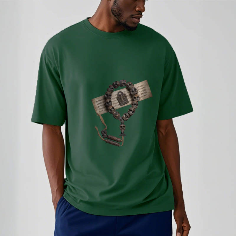 T-shirt à motifs de perles tibétaines représentant des Buddha Stones et le Seigneur de la forêt des cadavres - image 8