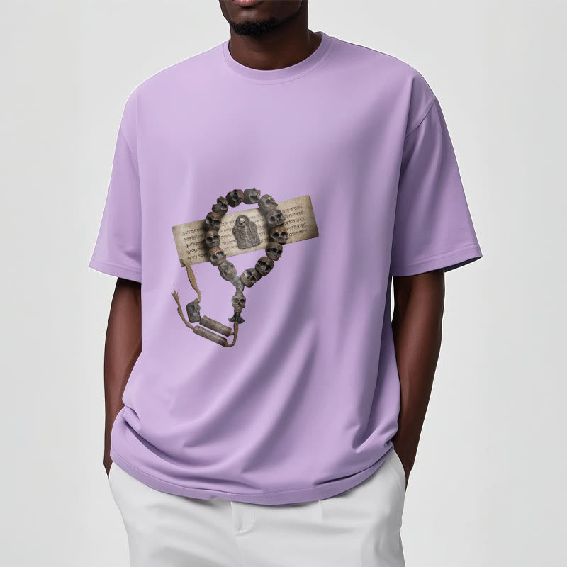 T-shirt à motifs de perles tibétaines représentant des Buddha Stones et le Seigneur de la forêt des cadavres - image 19