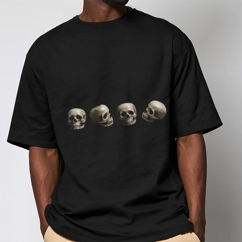 T-shirt à motifs de crânes et de Buddha Stones tibétains Le Seigneur de la forêt des cadavres - image 1