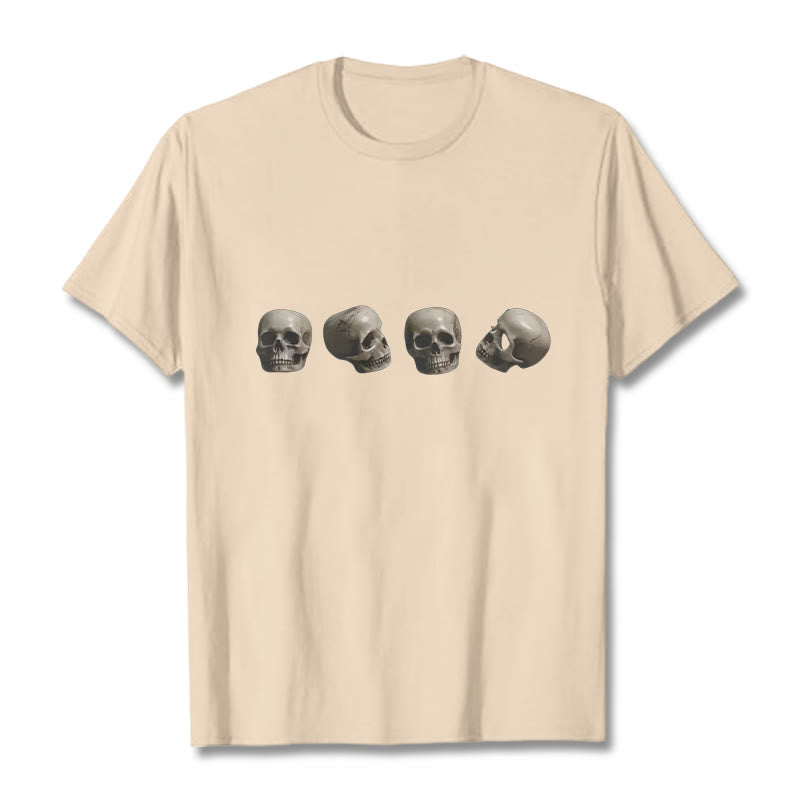 T-shirt à motifs de crânes et de Buddha Stones tibétains Le Seigneur de la forêt des cadavres - Bisque - 2XL - image 19