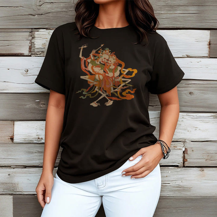 T-shirt à motifs de Buddha Stones tibétaines colorées Le Seigneur de la forêt des cadavres - image 9