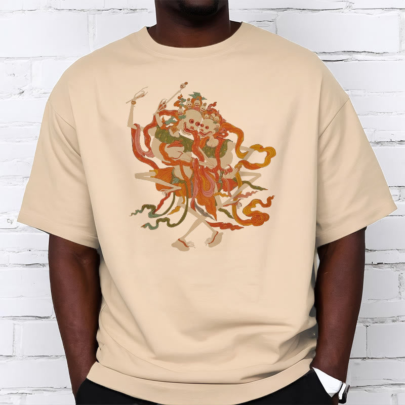 T-shirt à motifs de Buddha Stones tibétaines colorées Le Seigneur de la forêt des cadavres - image 1