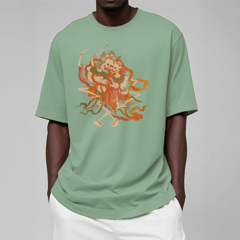 T-shirt à motifs de Buddha Stones tibétaines colorées Le Seigneur de la forêt des cadavres - image 18