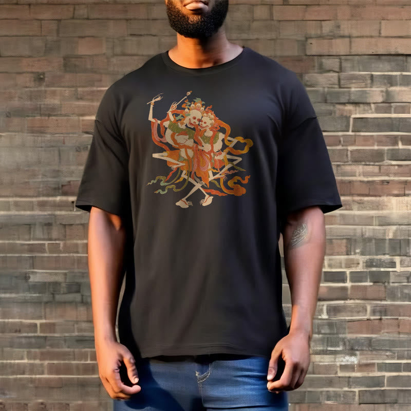 T-shirt à motifs de Buddha Stones tibétaines colorées Le Seigneur de la forêt des cadavres - image 7