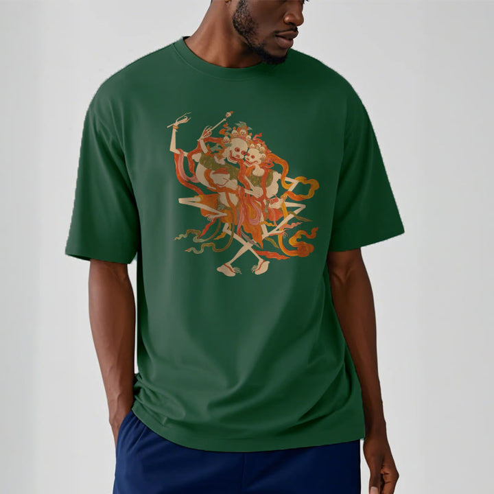 T-shirt à motifs de Buddha Stones tibétaines colorées Le Seigneur de la forêt des cadavres - image 14
