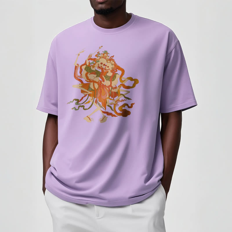 T-shirt à motifs de Buddha Stones tibétaines colorées Le Seigneur de la forêt des cadavres - image 21