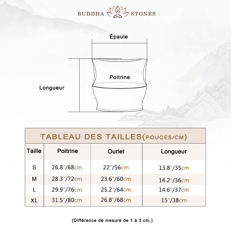 Débardeur dos nu sans manches avec bretelles et soutien-gorge évasé Buddha Stones pour le sport, le fitness et le yoga - image 5