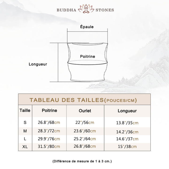 Débardeur dos nu sans manches avec bretelles et soutien-gorge évasé Buddha Stones pour le sport, le fitness et le yoga - image 5