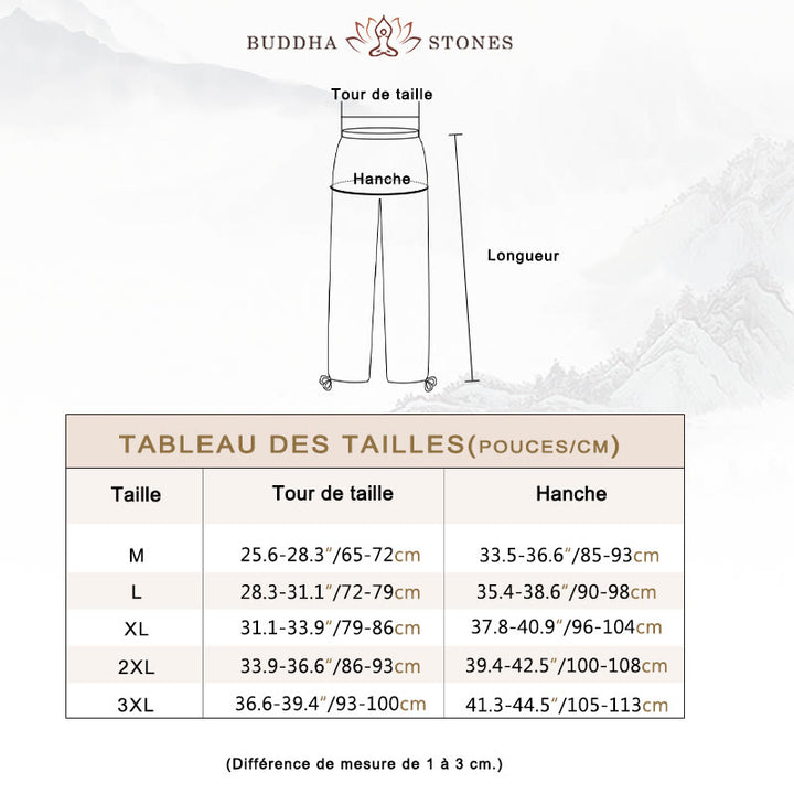 Ensemble de vêtements en coton et lin pour homme Buddha Stones, méditation spirituelle zen, prière - image 6