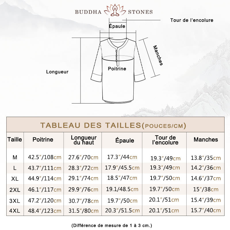 Ensemble homme composé d'un t-shirt à manches courtes et d'un pantalon, de couleur unie, avec Buddha Stones - image 4