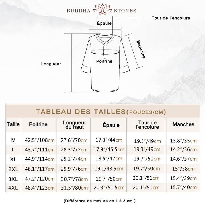 Ensemble homme composé d'un t-shirt à manches courtes et d'un pantalon, de couleur unie, avec Buddha Stones - image 4
